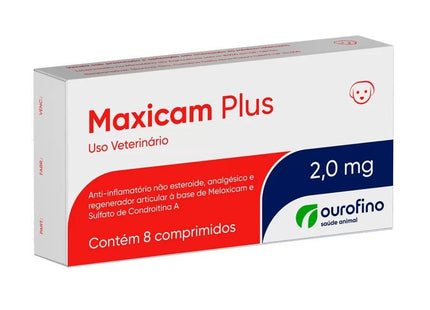 OURO FINO MAXICAM PLUS 2MG CAIXA - 8 COMPRIMIDOS