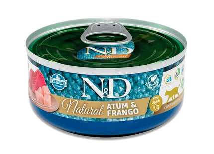 NED LATA NATURAL GATOS ATUM/FRANGO 70G