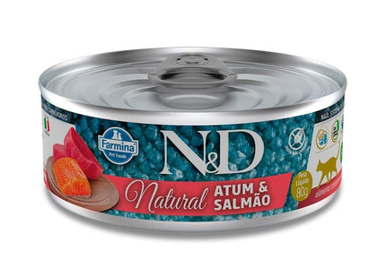 NED LATA NATURAL GATOS ATUM/SALMAO 70G