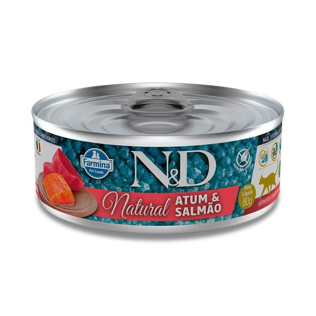 NED LATA NATURAL GATOS ATUM/SALMAO 70G