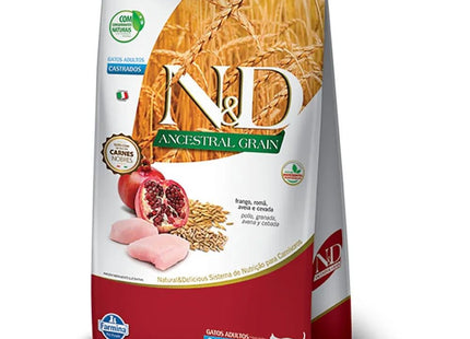 NED ANCESTRAL GATOS ADULT CASTRADO FRANGO/ROMA 1,5KG