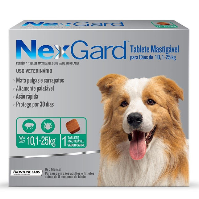 BOEHRINGER NEXGARD CAES G (10,1 A 25KG) 1 TABLETE