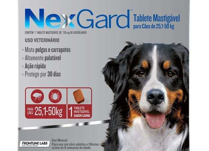 BOEHRINGER NEXGARD CAES GG (25,1 A 50KG) 1 TABLETE
