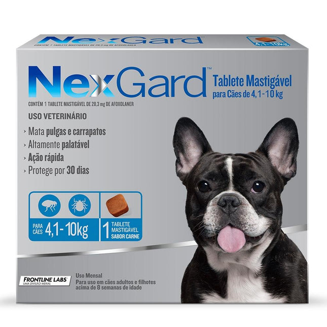 BOEHRINGER NEXGARD CAES M ( 4,1 A 10KG) 1 TABLETE
