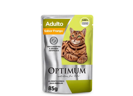 OPTIMUM CAT SACHE ADULTOS FRANGO 85G