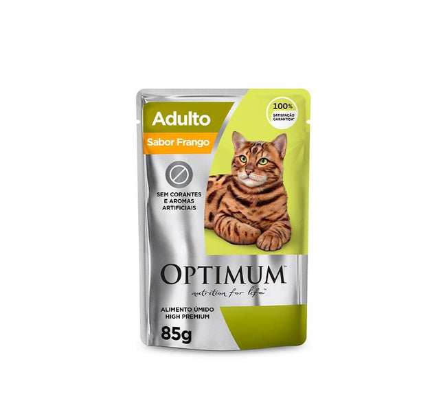 OPTIMUM CAT SACHE ADULTOS FRANGO 85G