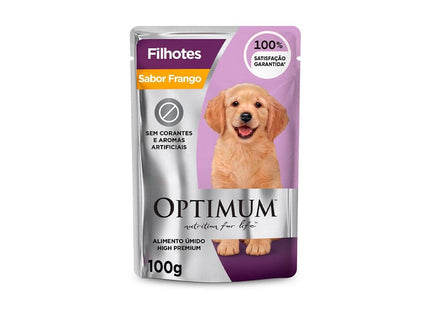 OPTIMUM DOG SACHE FILHOTES FRANGO 100G