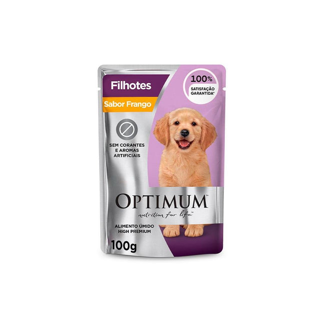 OPTIMUM DOG SACHE FILHOTES FRANGO 100G