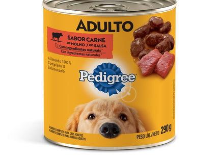 PEDIGREE LATA CARNE AO MOLHO 290G