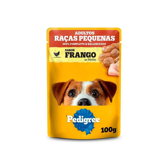 PEDIGREE SACHE ADULTO RAC/PEQ FRANGO AO MOLHO 100G