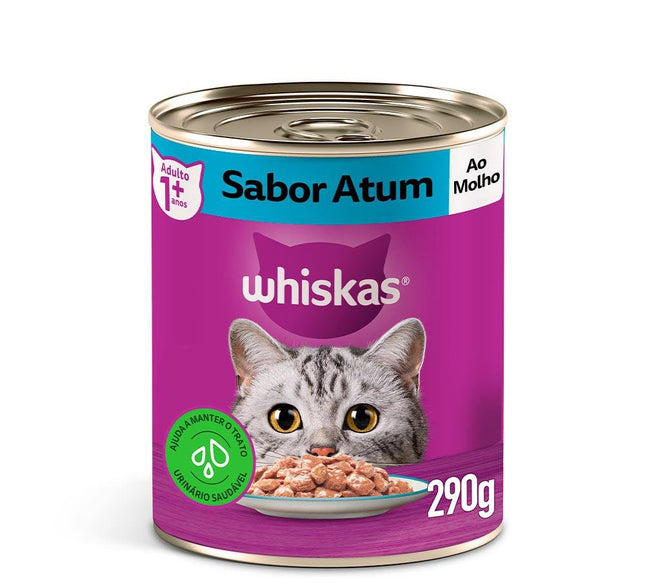 WHISKAS LATA ATUM AO MOLHO 290G