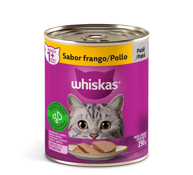 WHISKAS LATA FRANGO PATE 290G