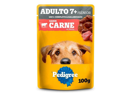 PEDIGREE SACHE CARNE AO MOLHO 7+ 100G