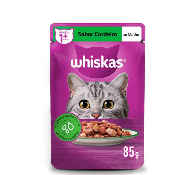 WHISKAS SACHE CORDEIRO AO MOLHO 85G