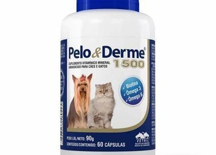 VETNIL PELO E DERME 1500 - 60 CAPSULAS