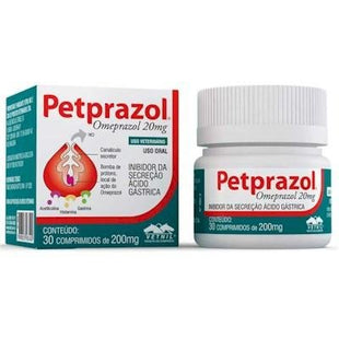VETNIL PETPRAZOL 20MG - 30 COMPRIMIDOS