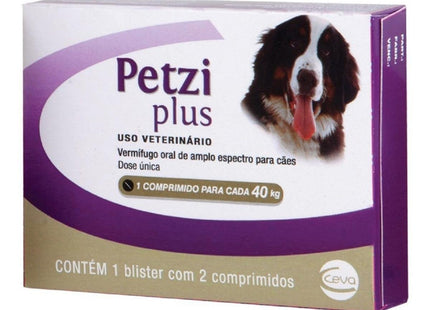 CEVA PETZI PLUS 3,2G - 2 COMPRIMIDOS (40KG)