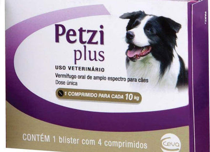 CEVA PETZI PLUS 800MG - 4 COMPRIMIDOS (10KG)