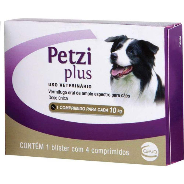CEVA PETZI PLUS 800MG - 4 COMPRIMIDOS (10KG)