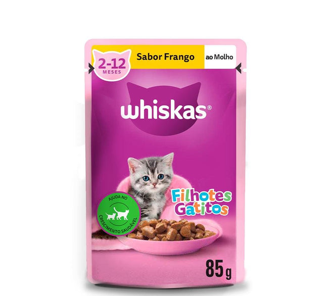WHISKAS SACHE FILHOTES FRANGO AO MOLHO 85G