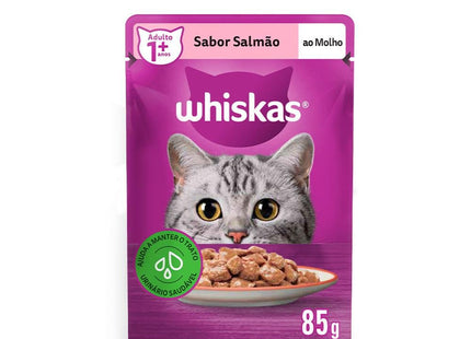 WHISKAS SACHE SALMAO AO MOLHO 85G