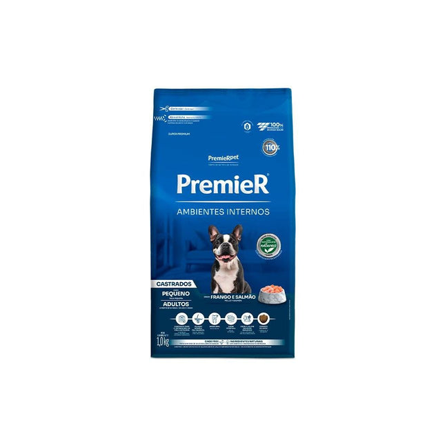 PREMIER AMB. INTERNOS CAES CASTRADOS PORTE PEQ. 1KG