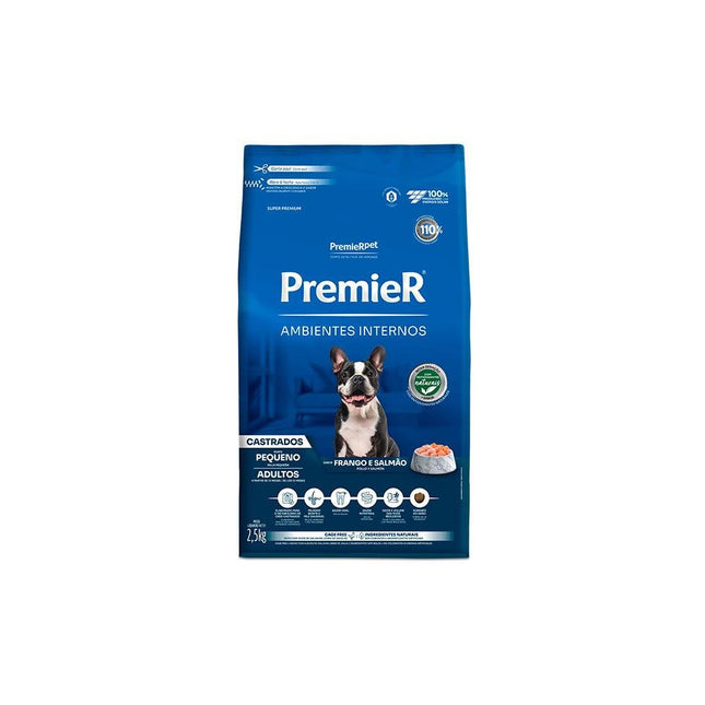 PREMIER AMB. INTERNOS CAES CASTRADOS PORTE PEQ. 2,5KG