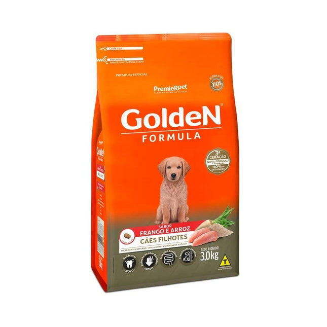 GOLDEN CAES FILHOTES FRANGO/ARROZ 3KG