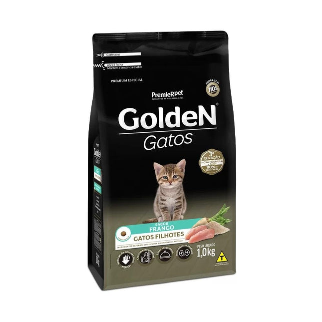 GOLDEN GATOS FILHOTES FRANGO 1KG