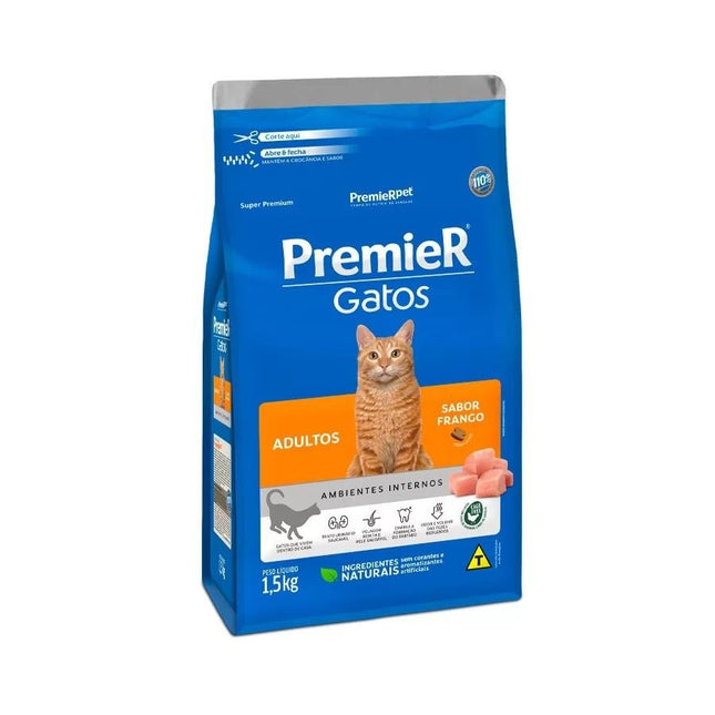 PREMIER GATOS ADULTOS FRANGO 1,5KG
