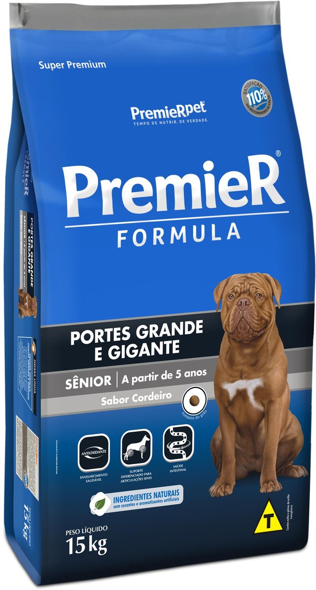 PREMIER PORTES GRANDE/GIGANTE SENIOR CORDEIRO 15KG