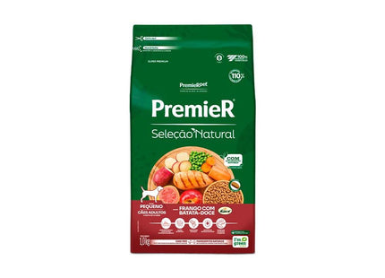 PREMIER SEL. NAT. CAES ADULTO PORTE PEQ. BATATA DOCE 1KG