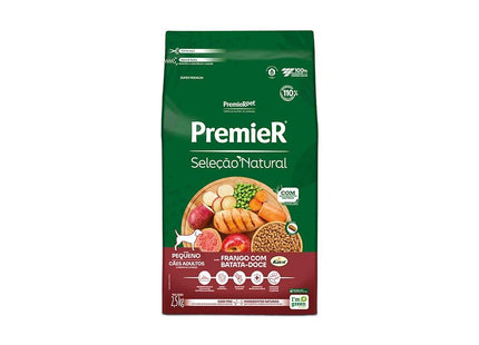 PREMIER SEL. NAT. CAES ADULTO PORTE PEQ. BATATA DOCE 2,5KG