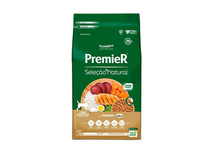 PREMIER SEL. NAT. CAES ADULTOS FRANGO 2,5KG