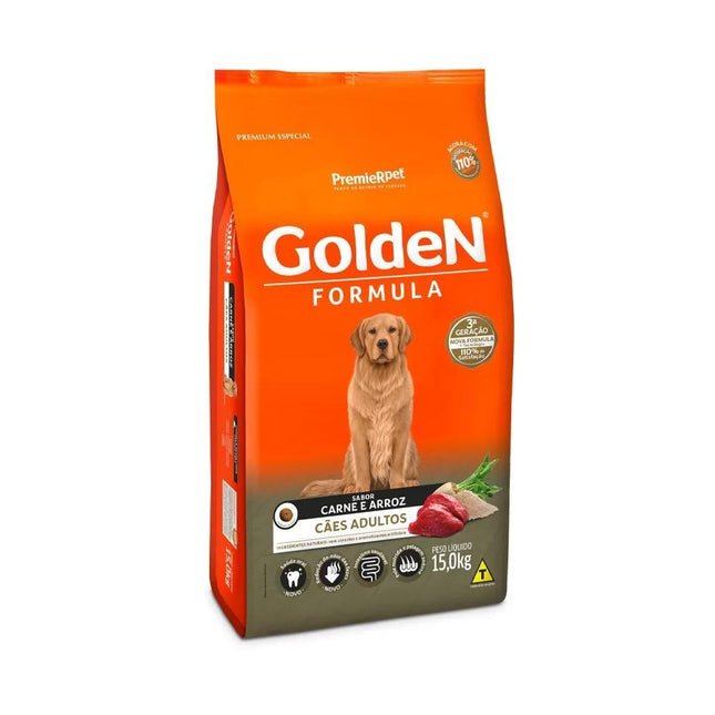 GOLDEN CAES ADULTOS CARNE/ARROZ 15KG