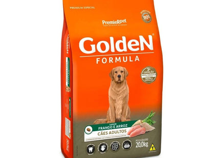 GOLDEN CAES ADULTOS FRANGO/ARROZ 20KG