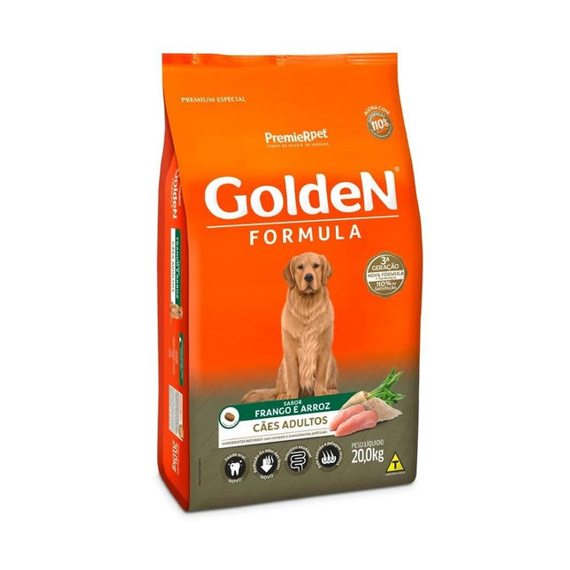 GOLDEN CAES ADULTOS FRANGO/ARROZ 20KG