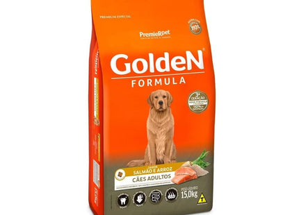 GOLDEN CAES ADULTOS SALMAO/ARROZ 15KG