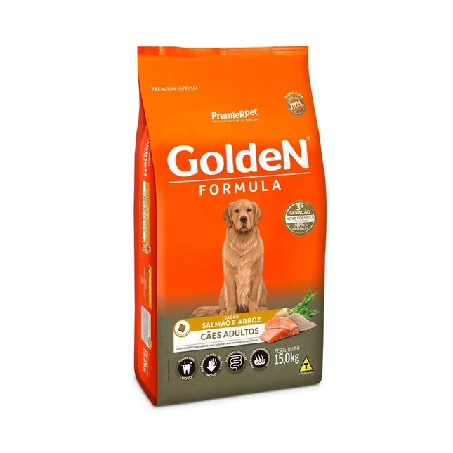 GOLDEN CAES ADULTOS SALMAO/ARROZ 15KG