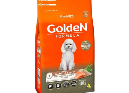 GOLDEN CAES ADULTOS PORTE PEQ. SALMAO/ARROZ 3KG
