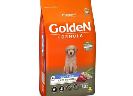 GOLDEN CAES FILHOTES CARNE/ARROZ 15KG