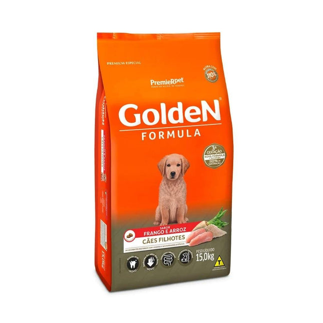 GOLDEN CAES FILHOTES FRANGO/ARROZ 15KG