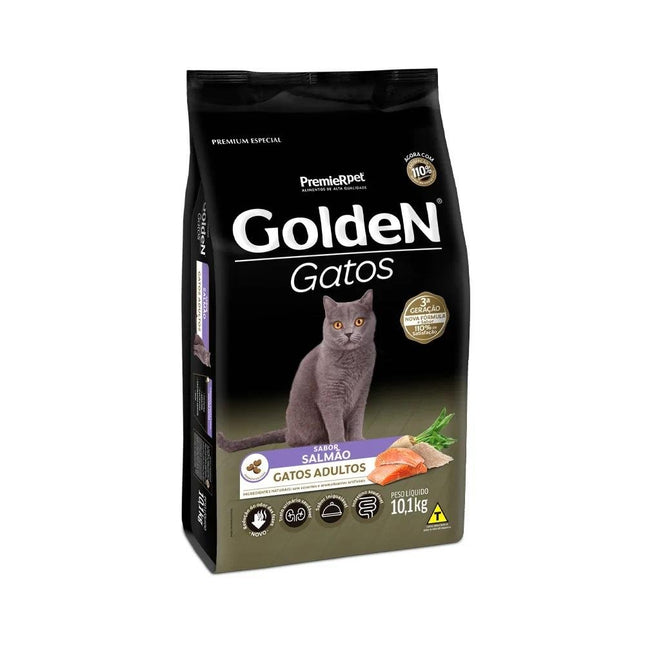 GOLDEN GATOS ADULTOS SALMAO 10,1KG