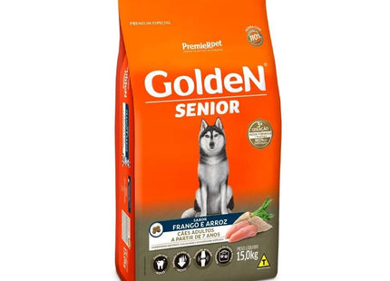 GOLDEN CAES SENIOR FRANGO/ARROZ 15KG