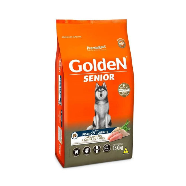 GOLDEN CAES SENIOR FRANGO/ARROZ 15KG
