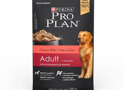 PROPLAN SACHE CAES ADULT CARNE 100G