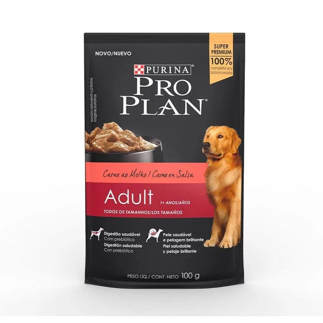 PROPLAN SACHE CAES ADULT CARNE 100G