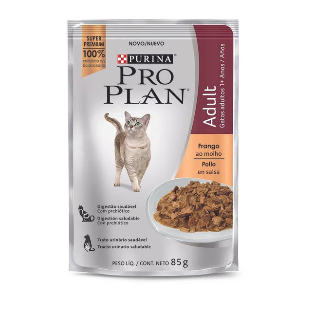 PROPLAN SACHE GATOS ADULT FRANGO 85G