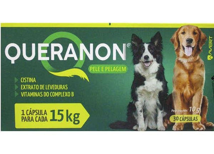 AVERT QUERANON 10G PARA CÃES 15KG- 30 CAPSULAS