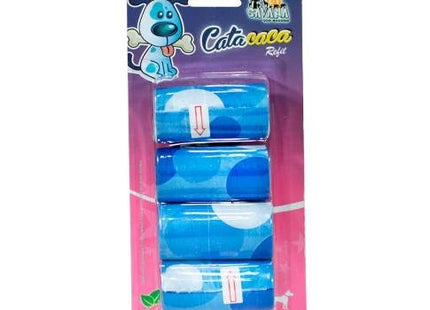 SAVANA PET REFIL CATA CACA AZUL C/4 UN
